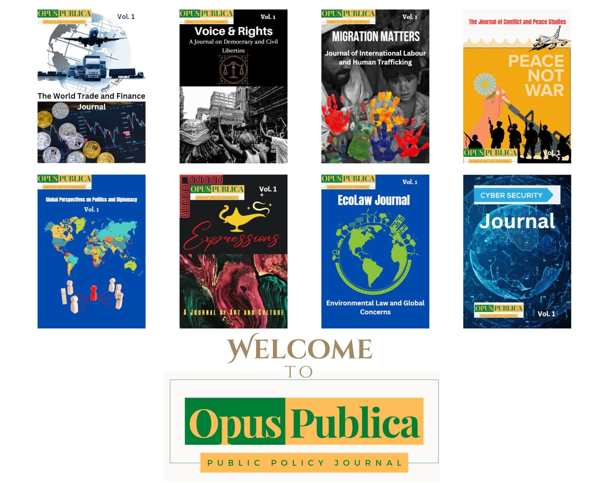 Opus Publica Journal Covers and Branding